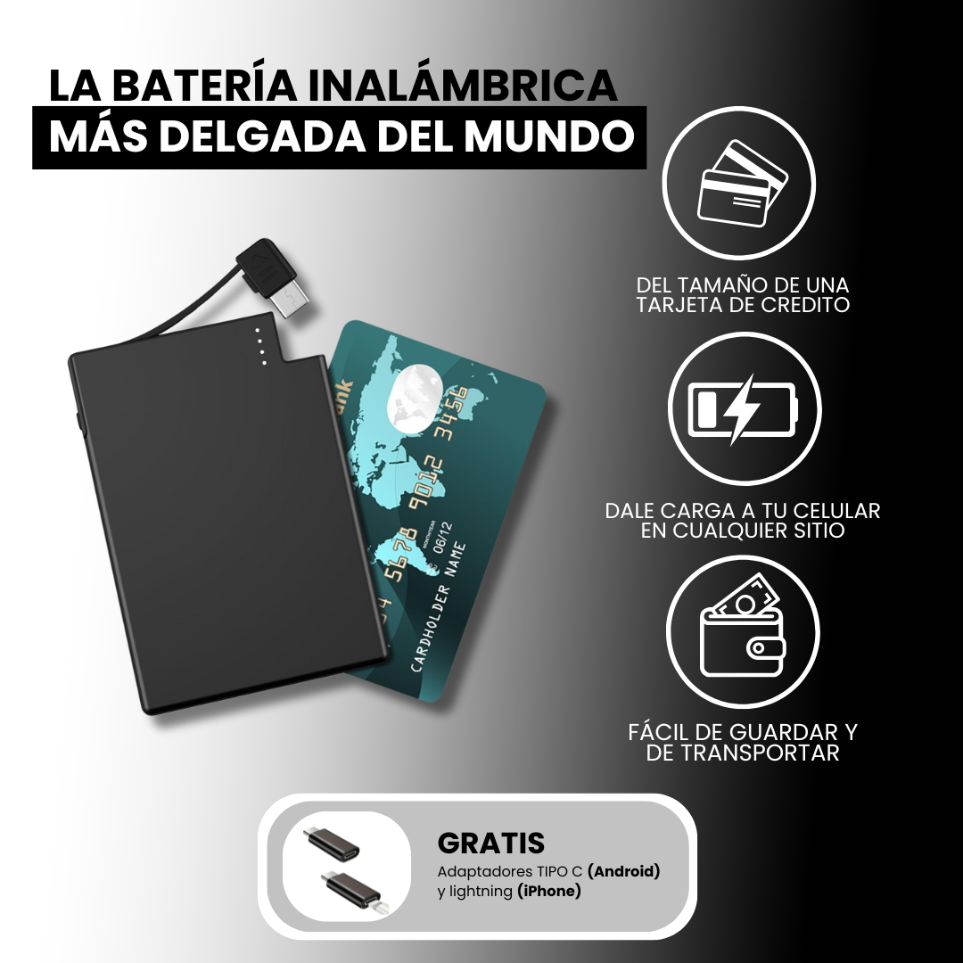 Power card ® - Batería inalámbrica